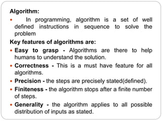 C Programming Unit-1 | PPTX
