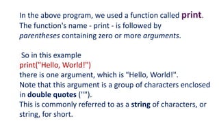 python- print function and arithmetic expressions | PDF | Programming ...