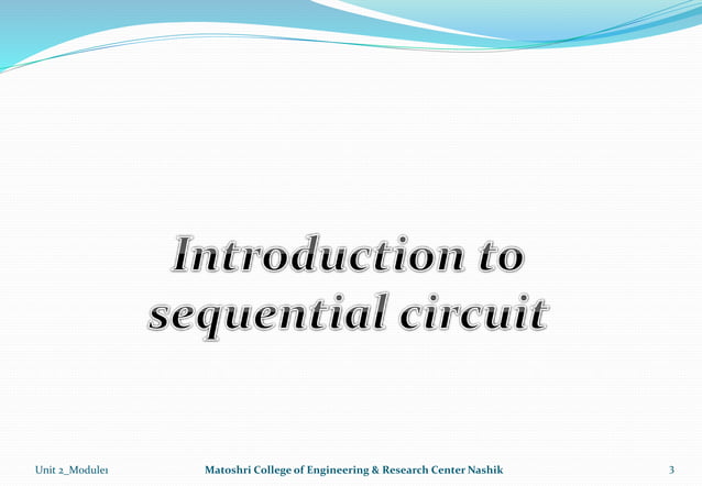 Module1:Introduction to sequential circuit | PPTX | Programming ...
