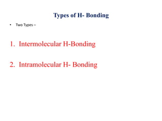 B. Sc Sem IV Hydrogen Bonding | PPTX