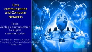 Data communication in computer networks ppt | PPT