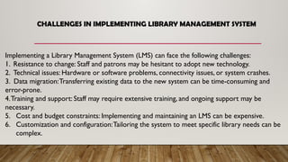 Advanced Digital Library Management System | PPTX