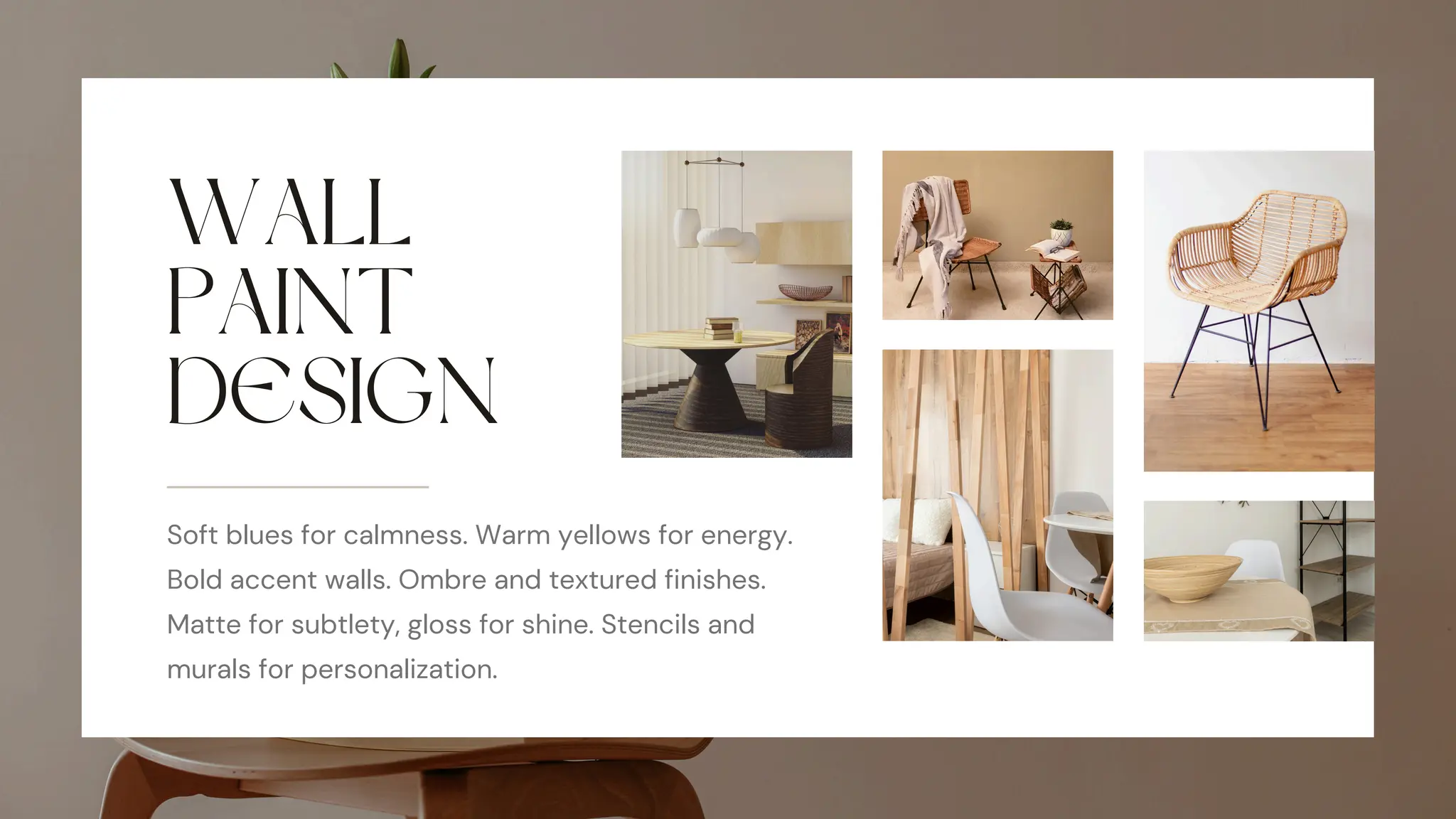 Interior Design for Home Decor Ideas, tips and other details PPT