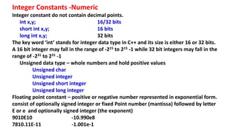 C++ PPT IN NUMERICAL METHOD FOR M.Sc PHYSICS | PDF