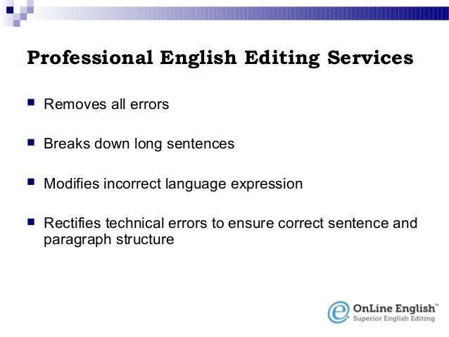 Professional english editing service Professional english editing service