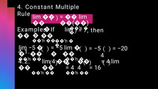 Limits of a function: Introductory to Calculus | PDF
