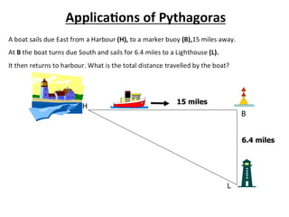 15 miles
H
                   B


                   6.4 miles




               L
 