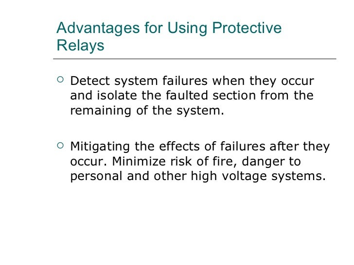 protection and relay scheme
