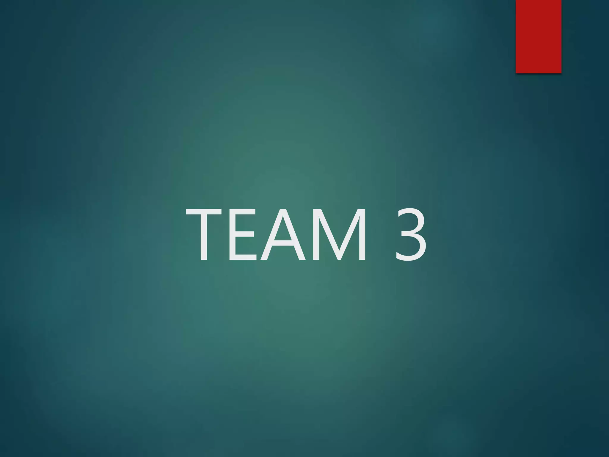 TEAM 3
 