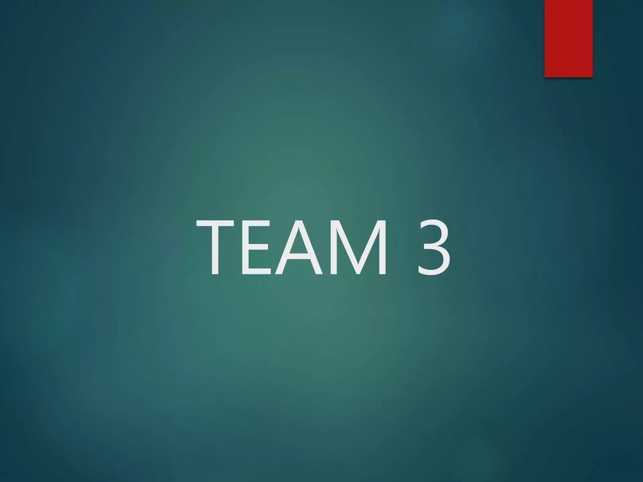 TEAM 3
 