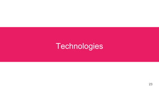 Technologies
23
 