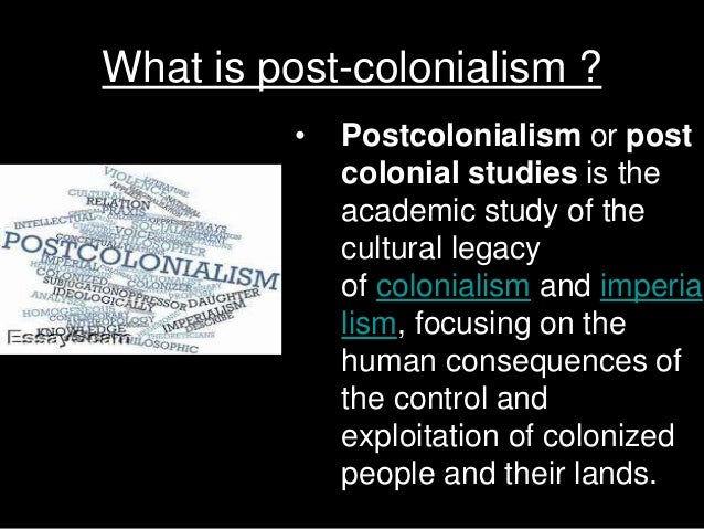 Post colonialism thesis image
