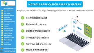 MATLAB Thesis for Students | PPT