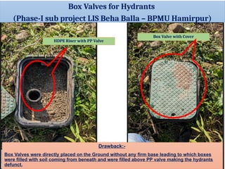 Regarding WOrks in Himachal Pradesh of Irrigation infarstructure | PPTX
