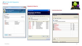 9/15/2013 22
Top 5 des Anti Spywares
 