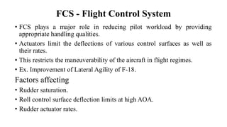 High Agility Flight Dynamics and Control of Aircraft | PPTX