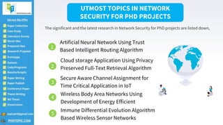 Research Topics in Network Security for PhD | PPTX