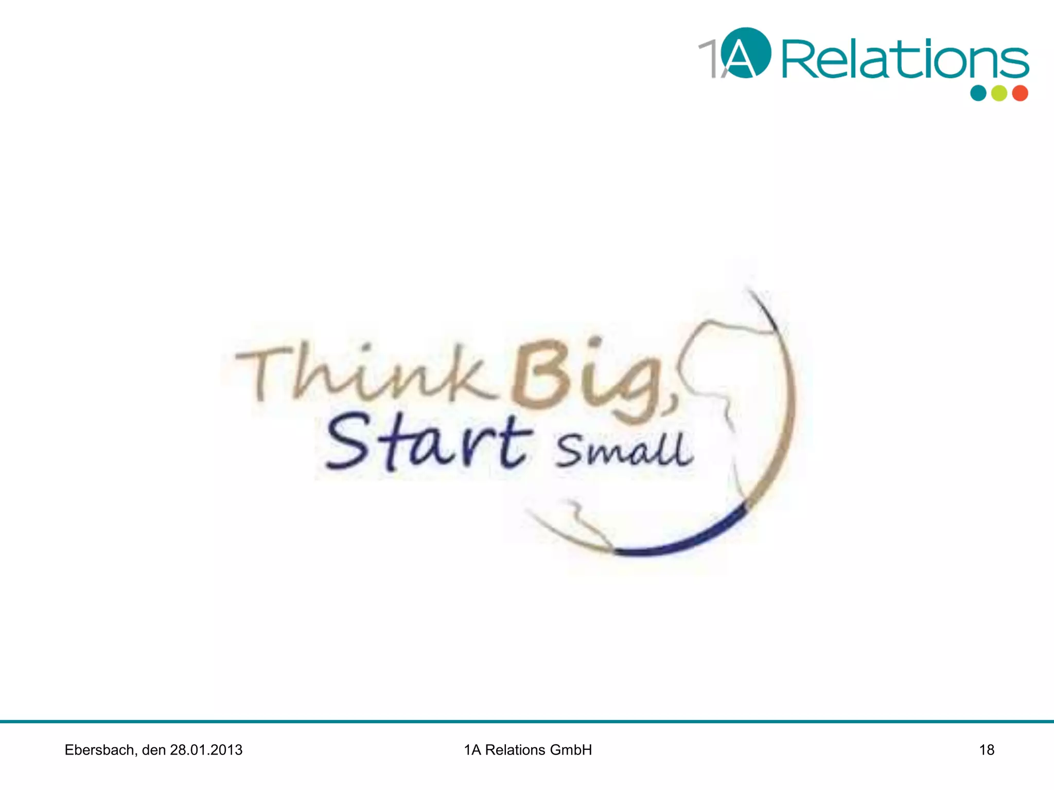 Ebersbach, den 28.01.2013

1A Relations GmbH

18

 