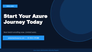 Azure System Administration Internship Program | Professional Cloud ...