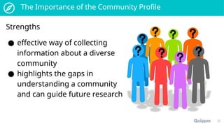 Community Profiling Animation Community Profilingis research method | PPTX