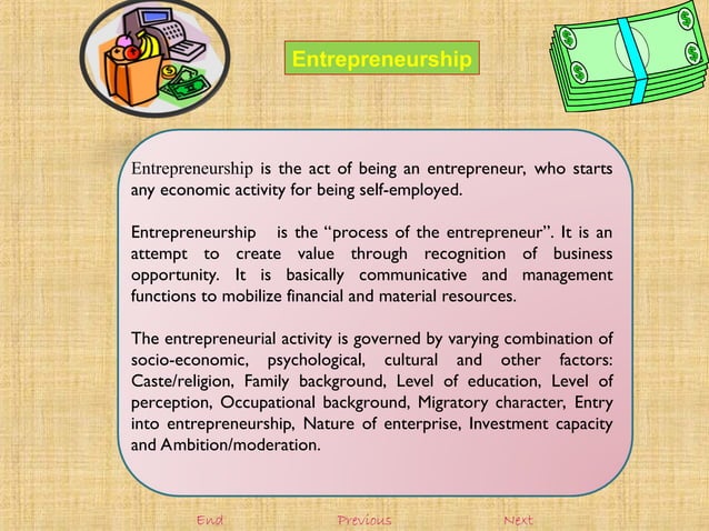 Introduction to entrepreneurship development | PPT