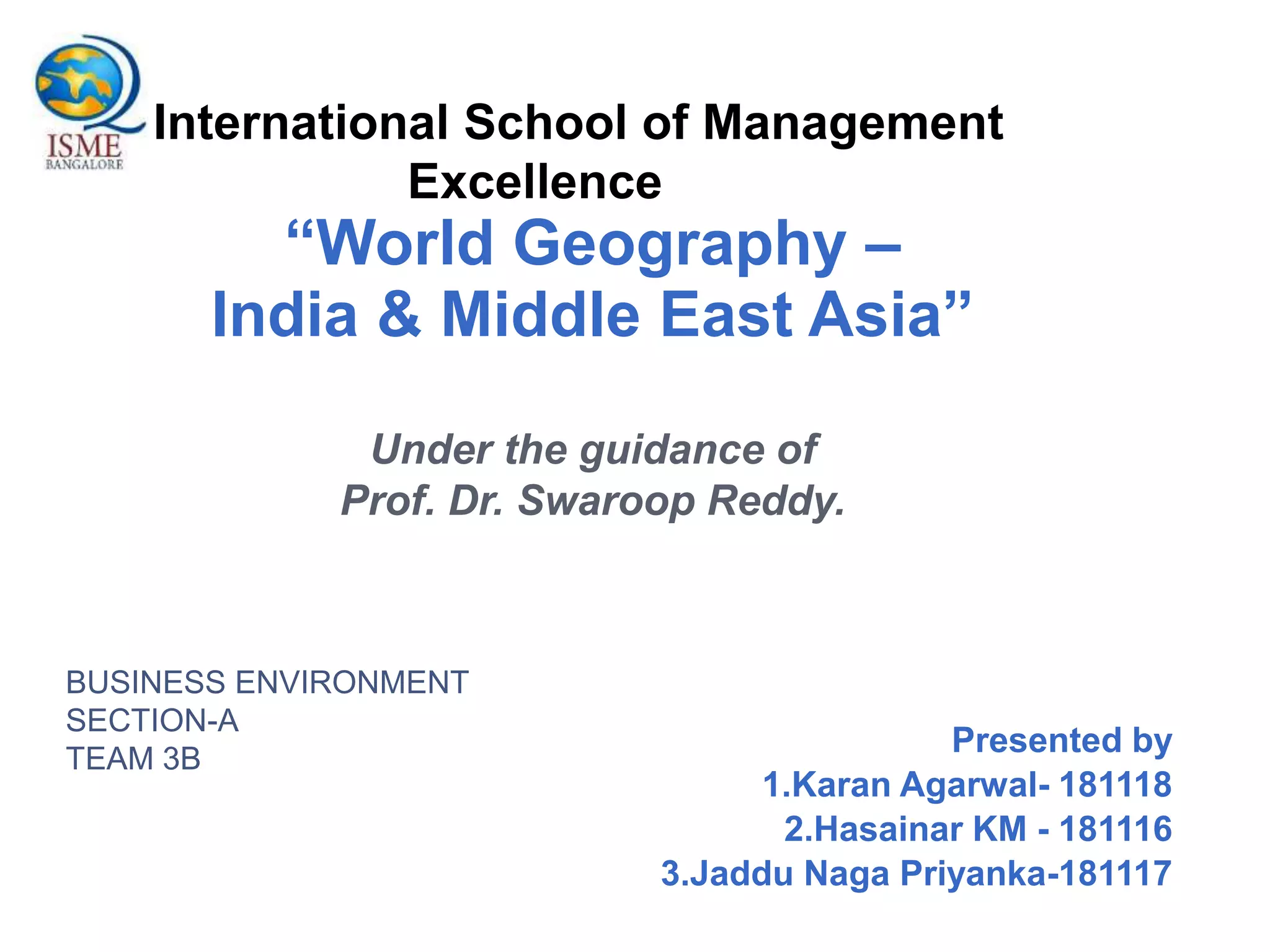 india and middle east country | PPTX