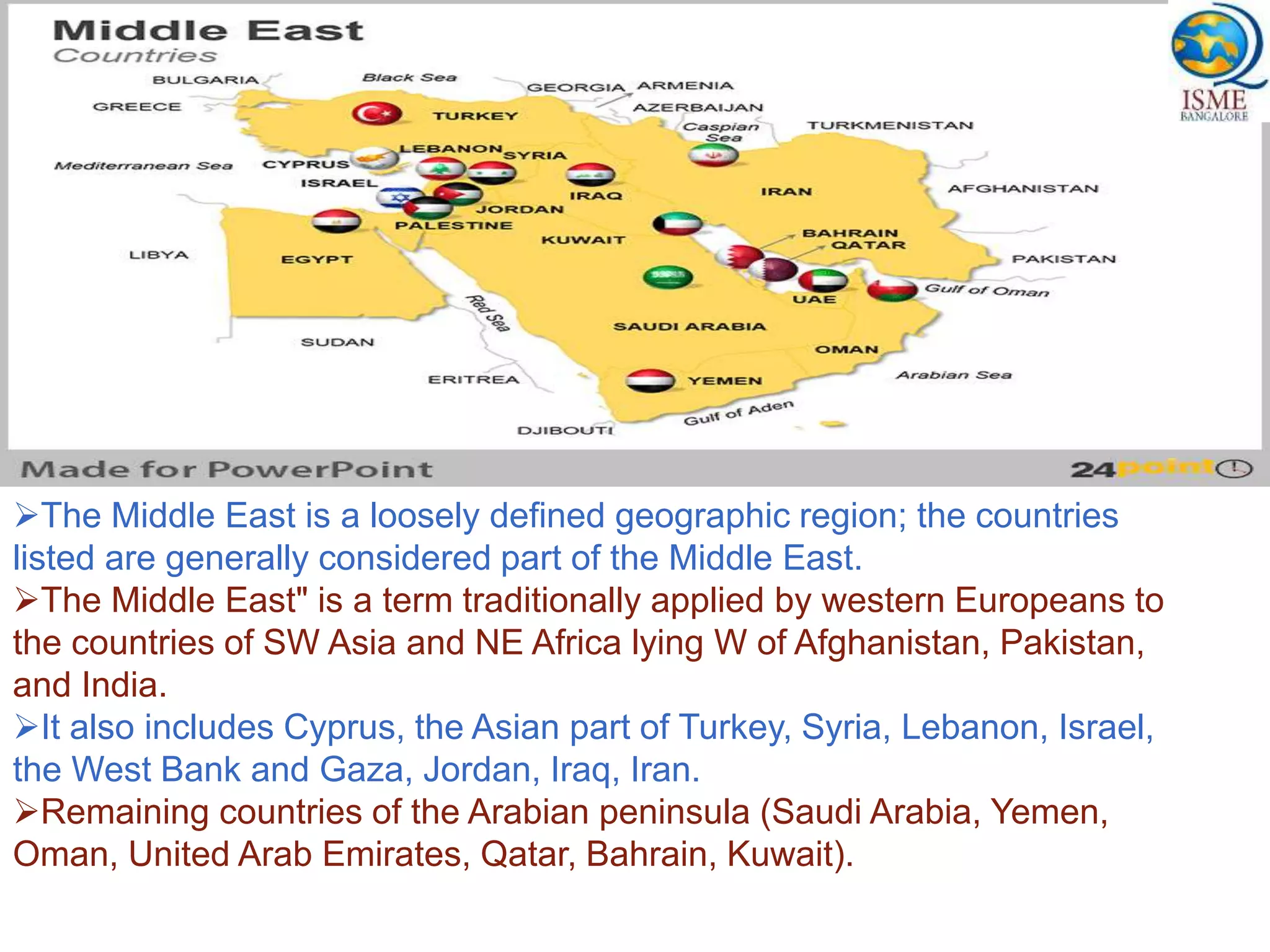 india and middle east country | PPTX