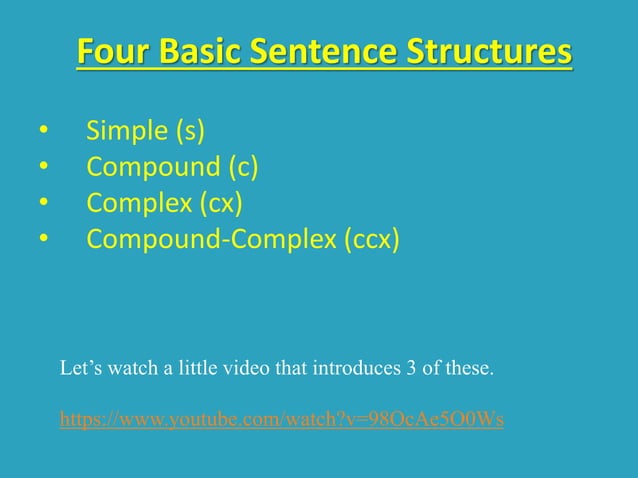 PPT 1 intro.ppt sentence structure help us to understand the ...