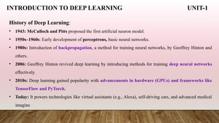 PPT 1 Introduction to Artificial neural neural network Types of ...