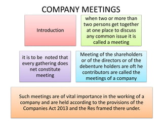 Meeting Structure Introduction Ppt 1 meeting intro, meeting of directors | PPTX
