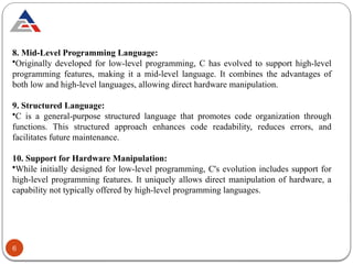 PPT 1 Need, Features & Advantages of C.pptx