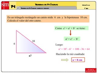 Ppt 1 teorema de pitágoras