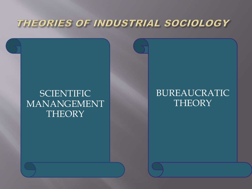 theories of industrial sociology