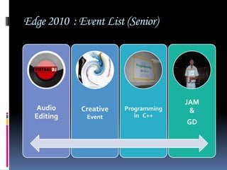 Edge 2010  : Event List (Senior)