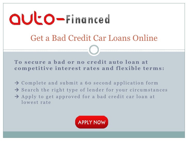 Get a Car Loan With Bad Credit History