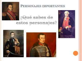 PERSONAJES IMPORTANTES

 