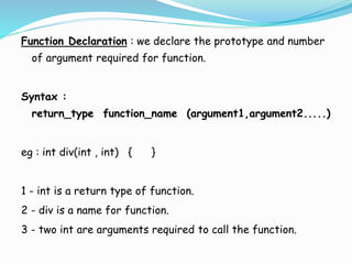 Programming in C sesion 2 | PPTX