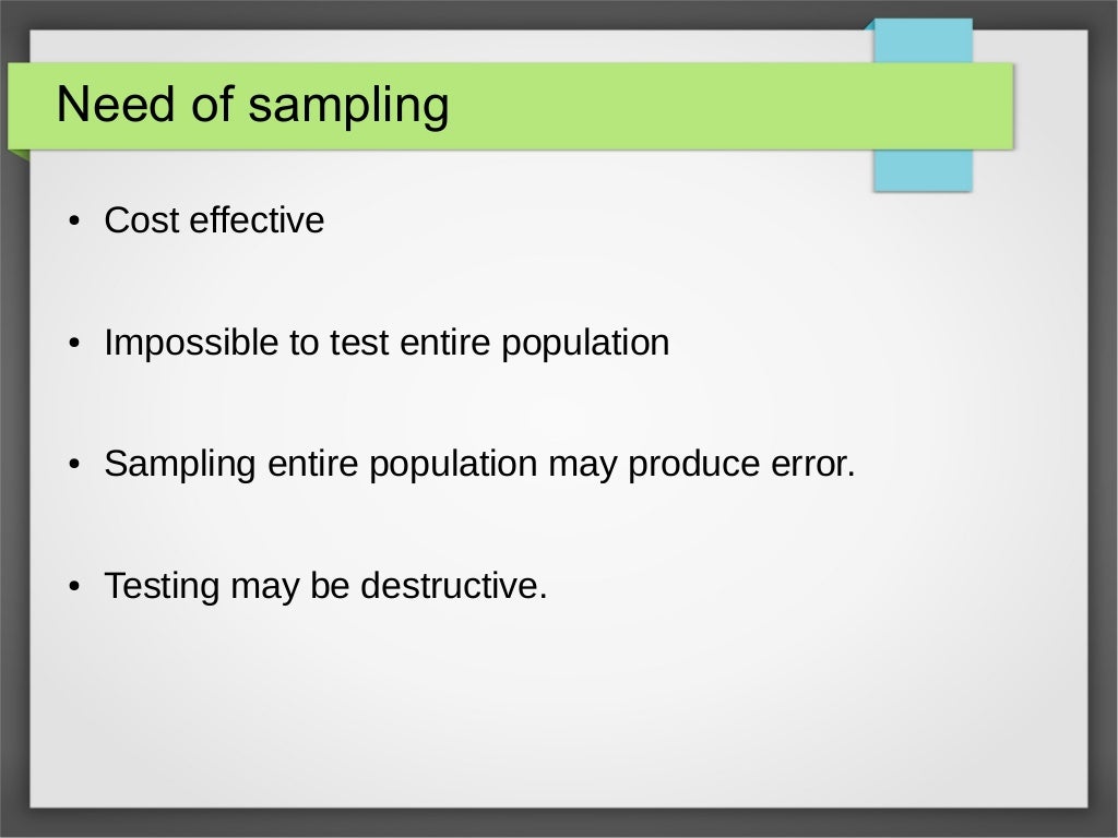 Sampling & data collection Methods