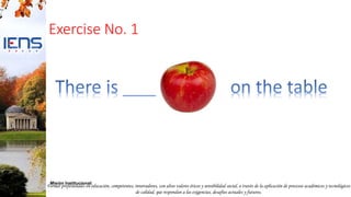 Formar profesionales en educación, competentes, innovadores, con altos valores éticos y sensibilidad social, a través de la aplicación de procesos académicos y tecnológicos
de calidad, que respondan a las exigencias, desafíos actuales y futuros.
Misión Institucional:
Exercise No. 1
 