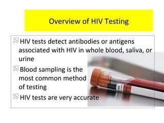 Ppt2.hiv testing technologies | PPT