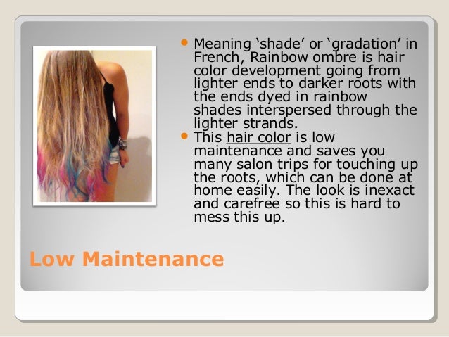 Rainbow Ombre Hair Dipping Tips In The Wildest Colours