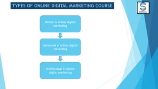 Advanced in online digital
marketing
Master in online digital
marketing
Professional in online
digital marketing
 