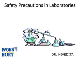 Safety Precautions in Laboratories
DR. NIVEDITA
 
