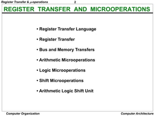 PPT in register and micro operations in electronic | PPT
