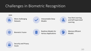 Biometric Recognition using Deep Learning | PPTX