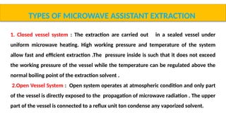 PPT on extraction methods , new technique and its application | PPTX