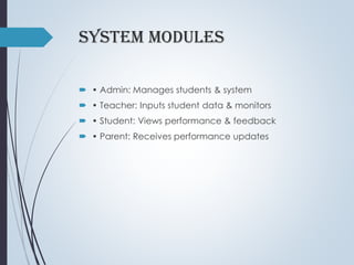 Student Performance Prediction System Using Machine Learning for ...