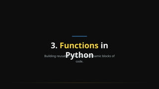 Comprehensive Guide to Python Programming: Conditionals, Loops ...