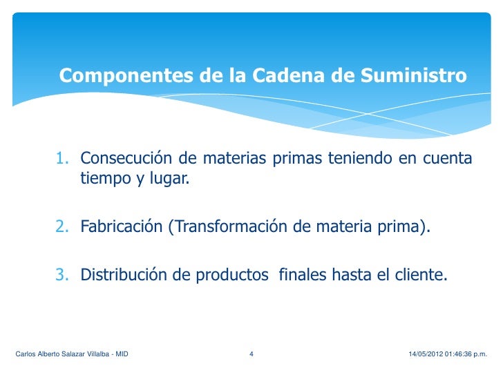 Ppt 2. cadena de suministro