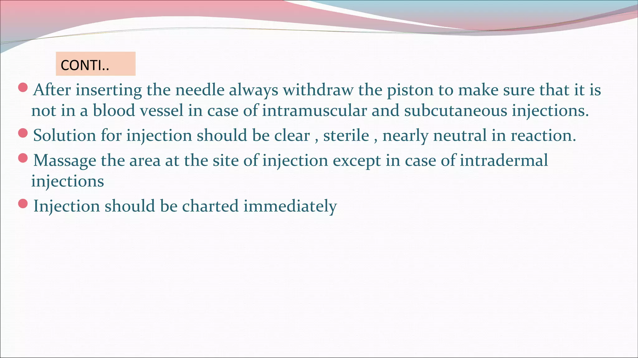INTRAMUSCULAR INJECTION | PPT